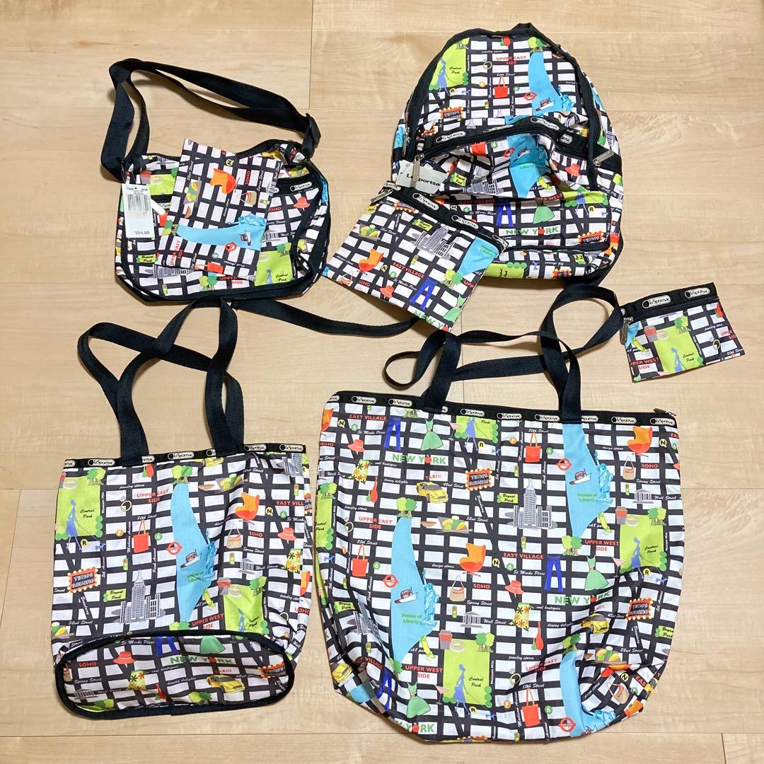 タグ付きあり！レスポートサック ニューヨークマップ 地図柄 バッグ 4点セット