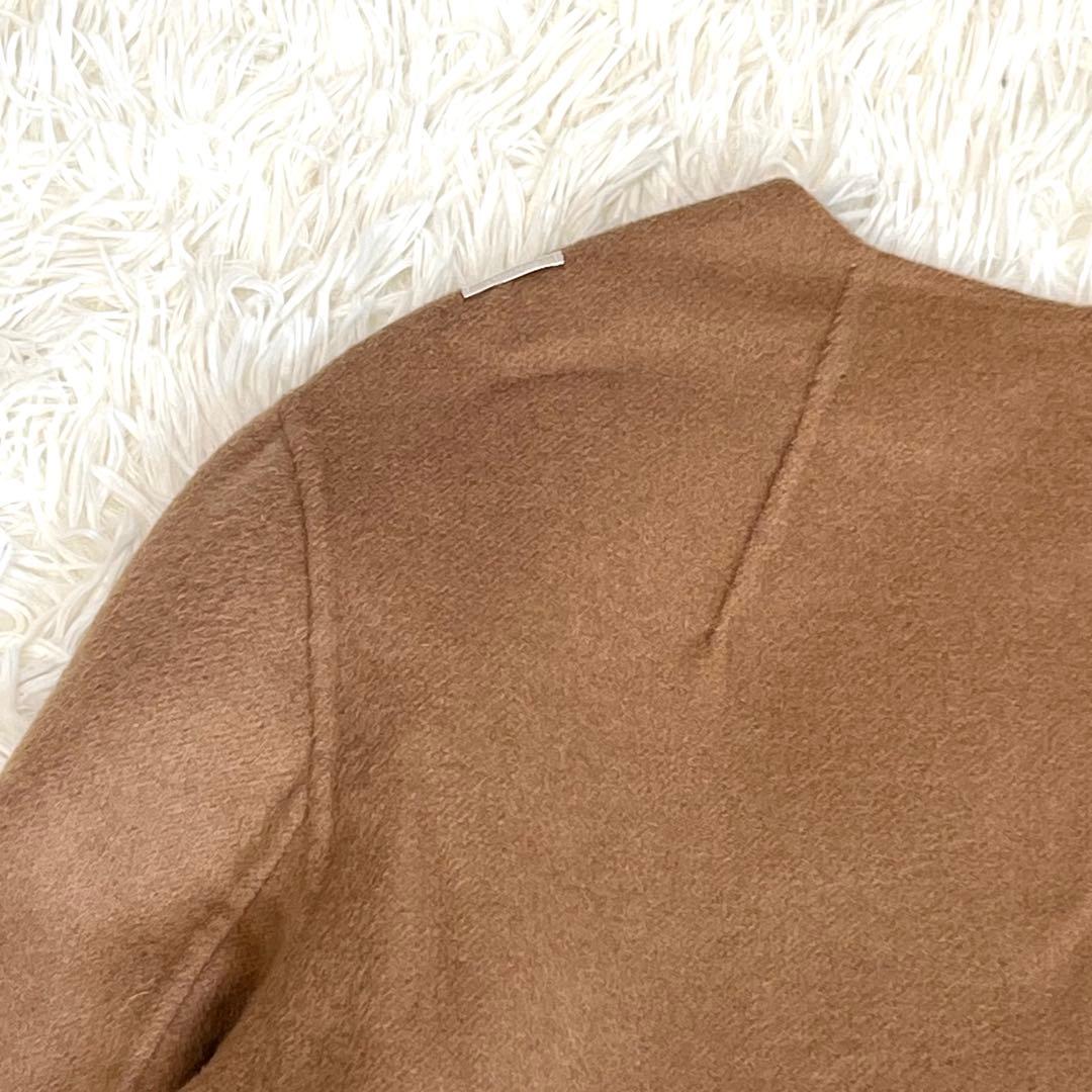 'S MaxMara クチートアマーノ アンゴラ混 ワンピース 42 キャメル