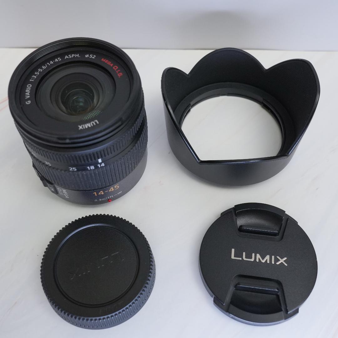 【美品】Lumix 14-45mm F3.5-5.6 OIS 動作完動・純正品付