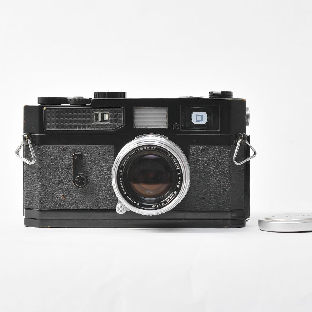 【オーバーホール済】 CANON7 ブラック 50mm f1.8 付属 レア