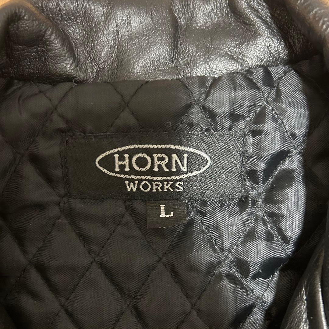 HORN WORKS ホーンワークス ダブルライダース　Lサイズ　ブラック