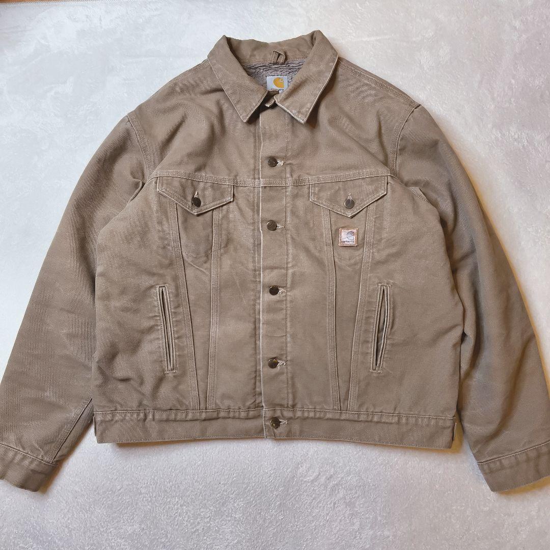 カーハート J233 FRB ボアジャケット XL 茶色 ダック トラッカー