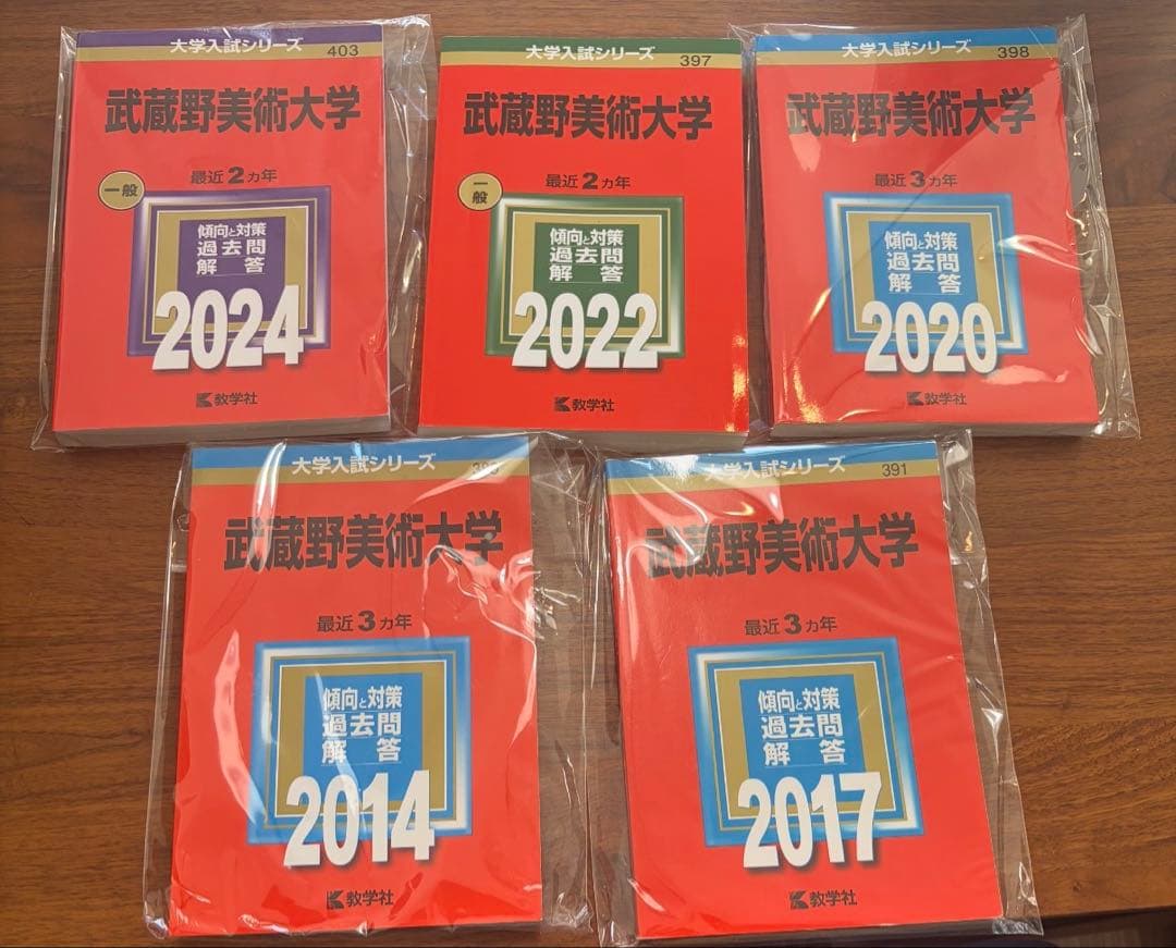 武蔵野美術大学 赤本　5冊セット