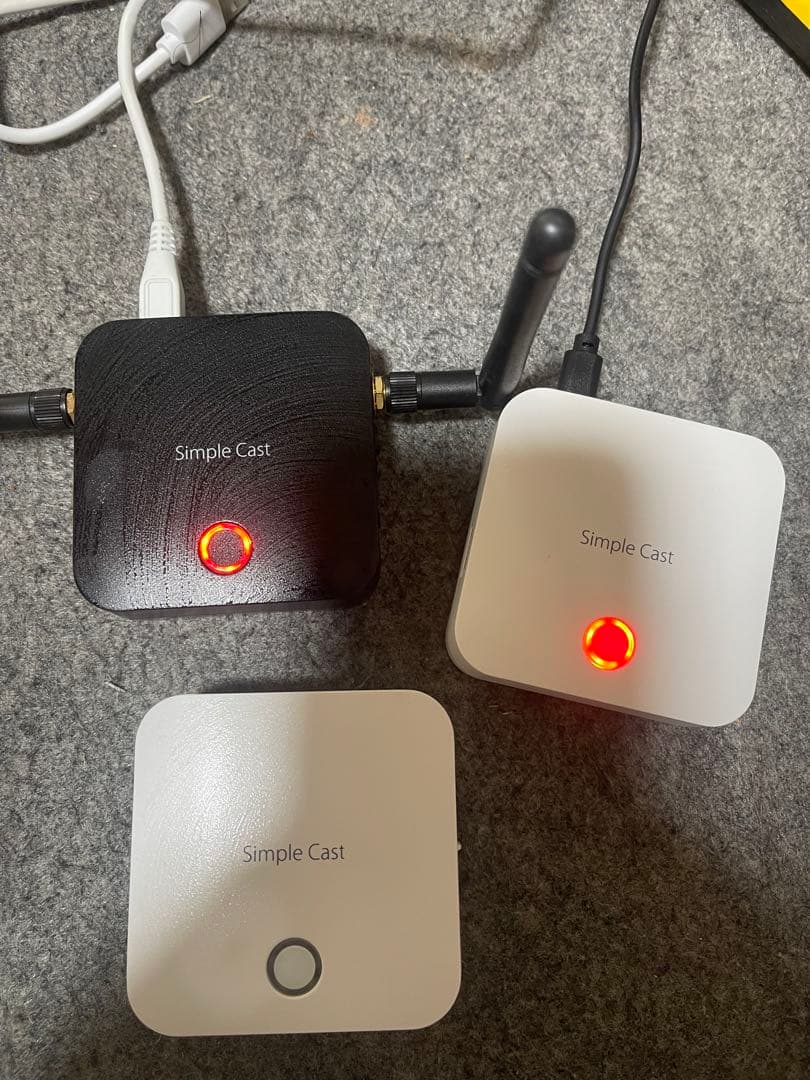 Simple Cast PTW-SPCASTRX 無線LAN中継機 黒白セット