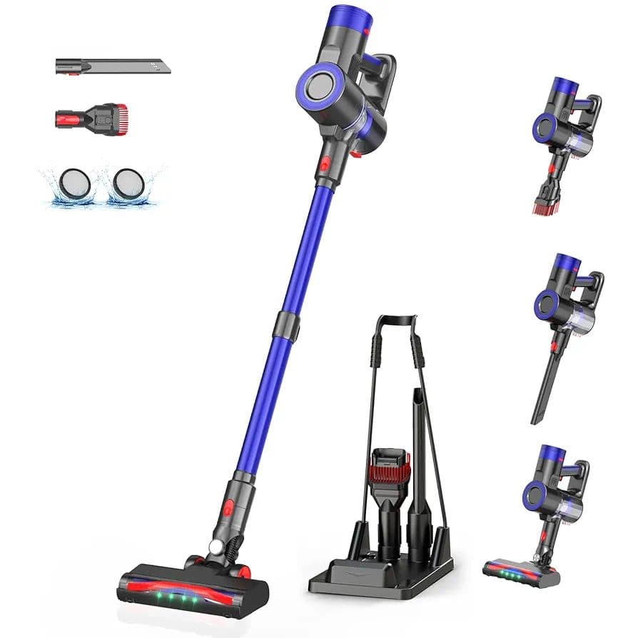 コードレス掃除機 600W サイクロン式 3段吸引力 60分間連続稼働