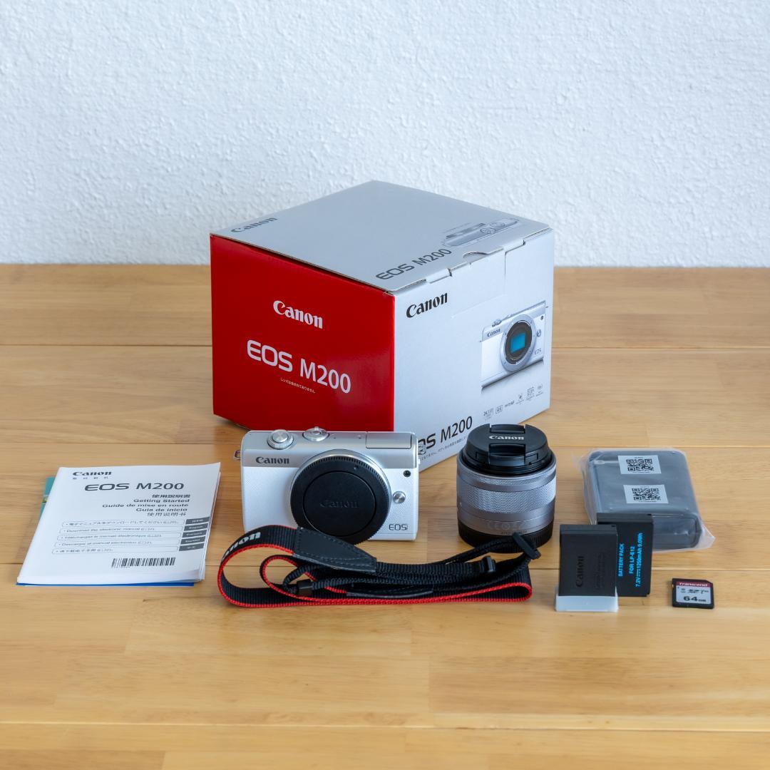 Canon EOS M200 標準ズームレンズ 付属品多数