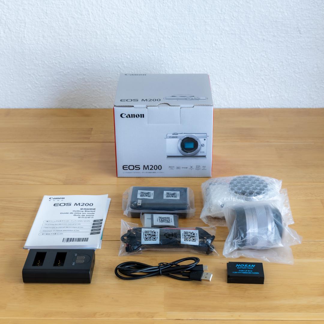 Canon EOS M200 標準ズームレンズ 付属品多数