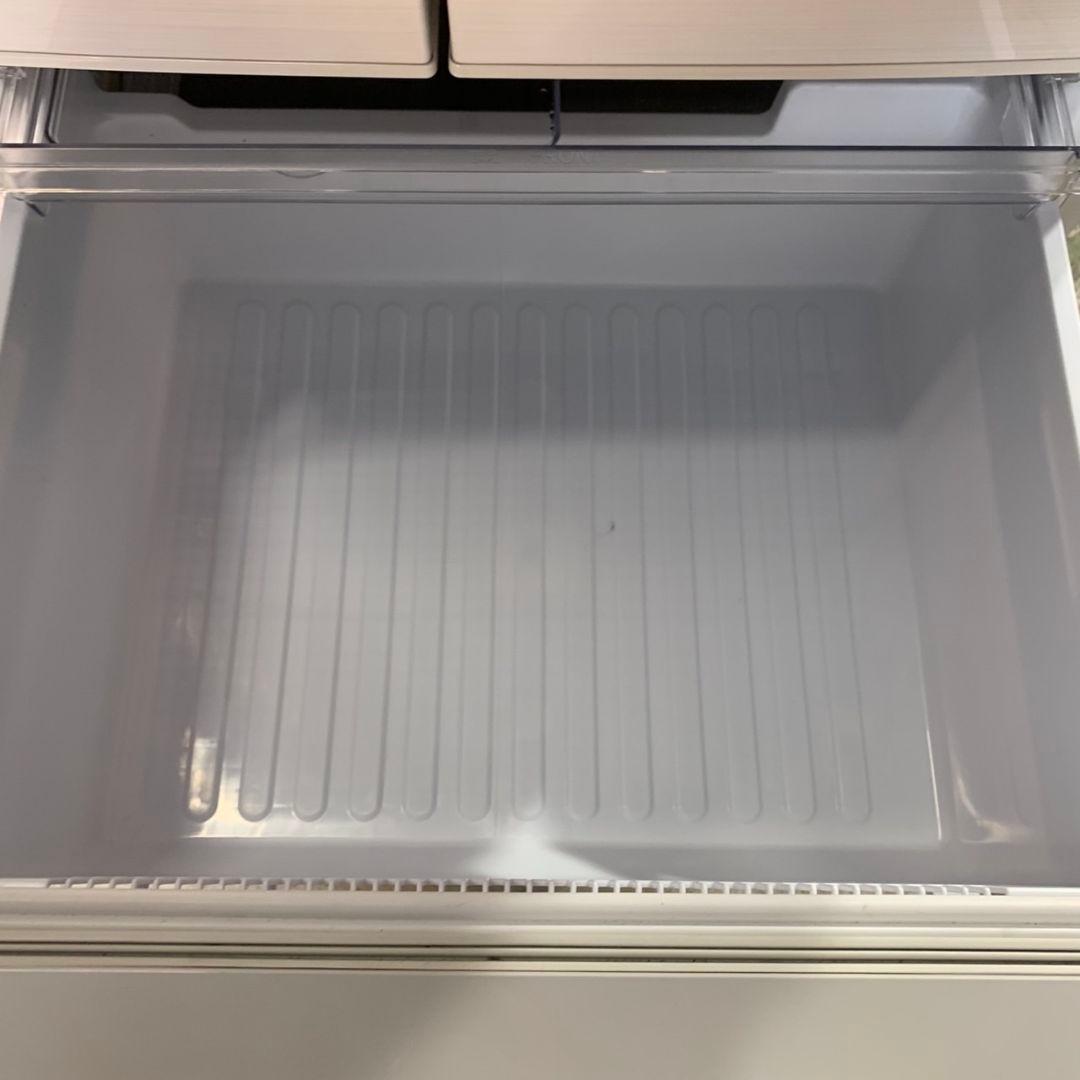 H073\" SHARP 6ドア冷凍冷蔵庫 SJ-PF46C-H 2017年製