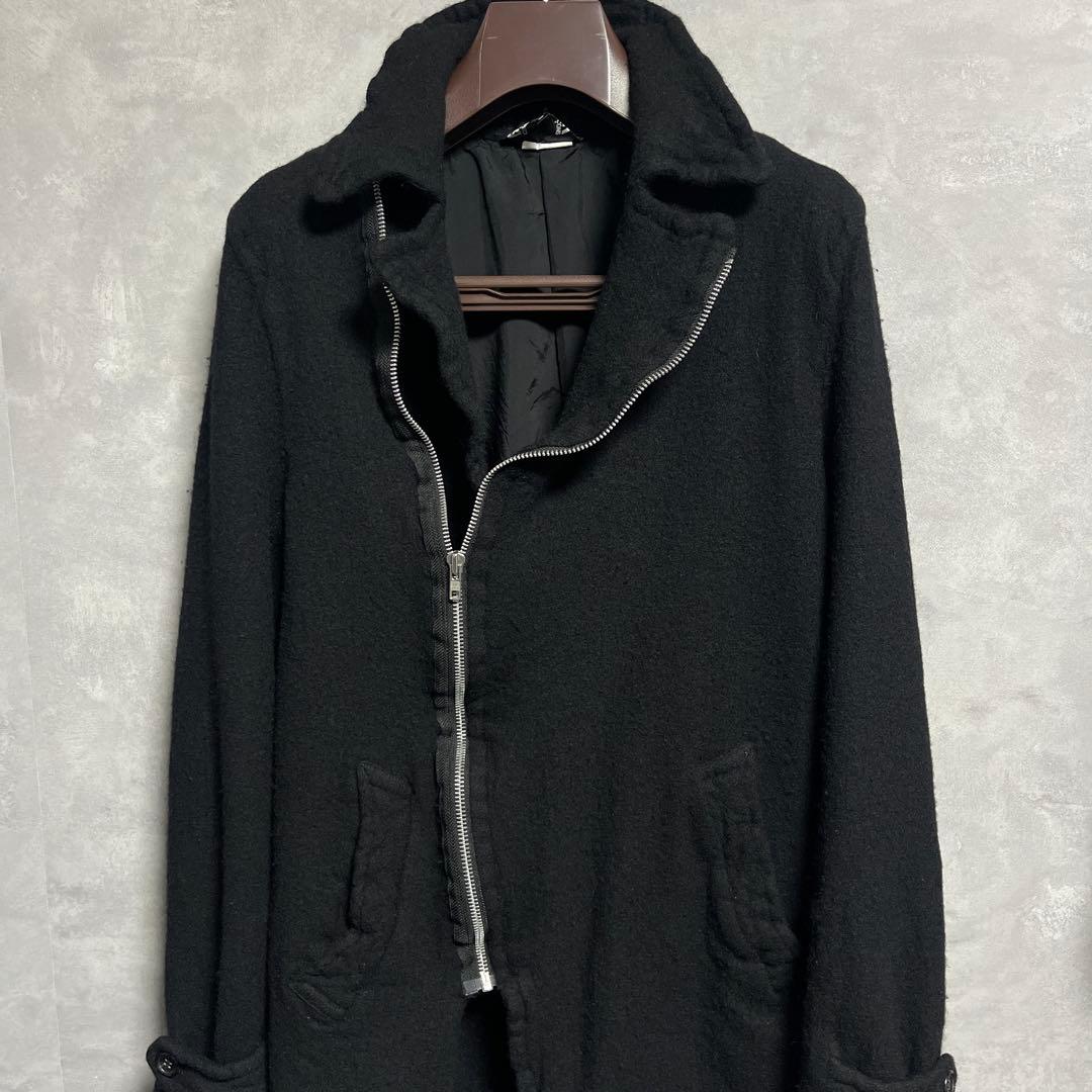 ブラックコムデギャルソン 21AW 斜めジップ ウール縮絨