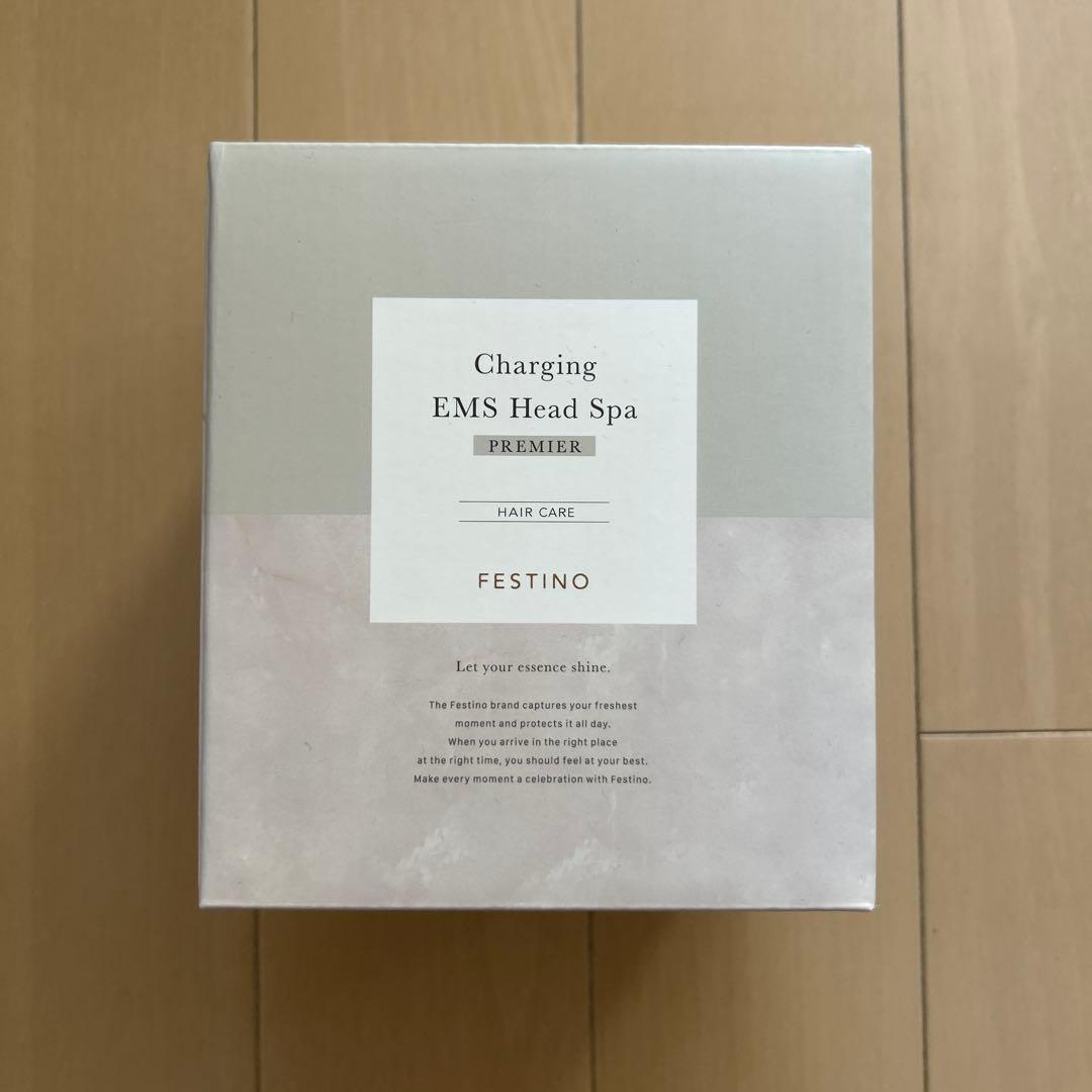 新品未使用！！フェスティノ 充電式 EMSヘッドスパ プレミア