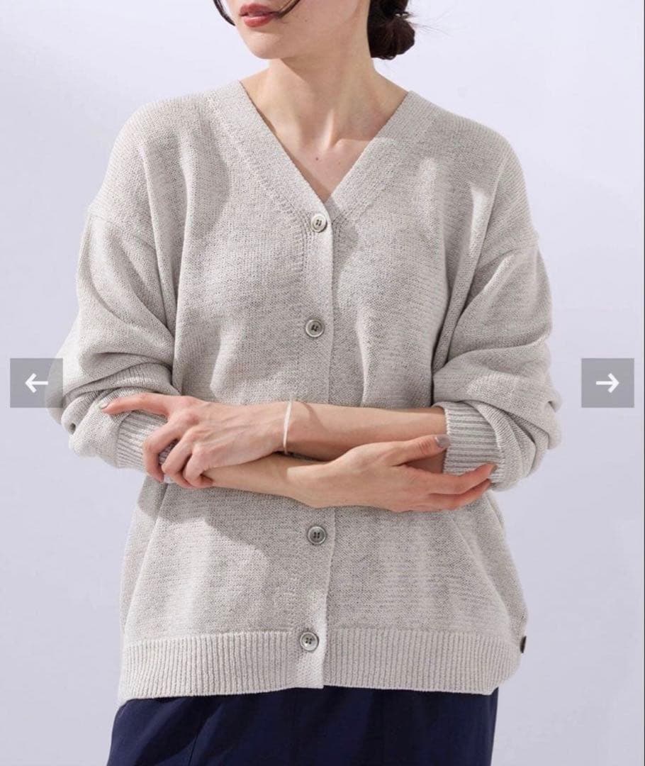 【新品未使用】イエナ　テープヤーン　2wayカーディガン　グレー　完売品