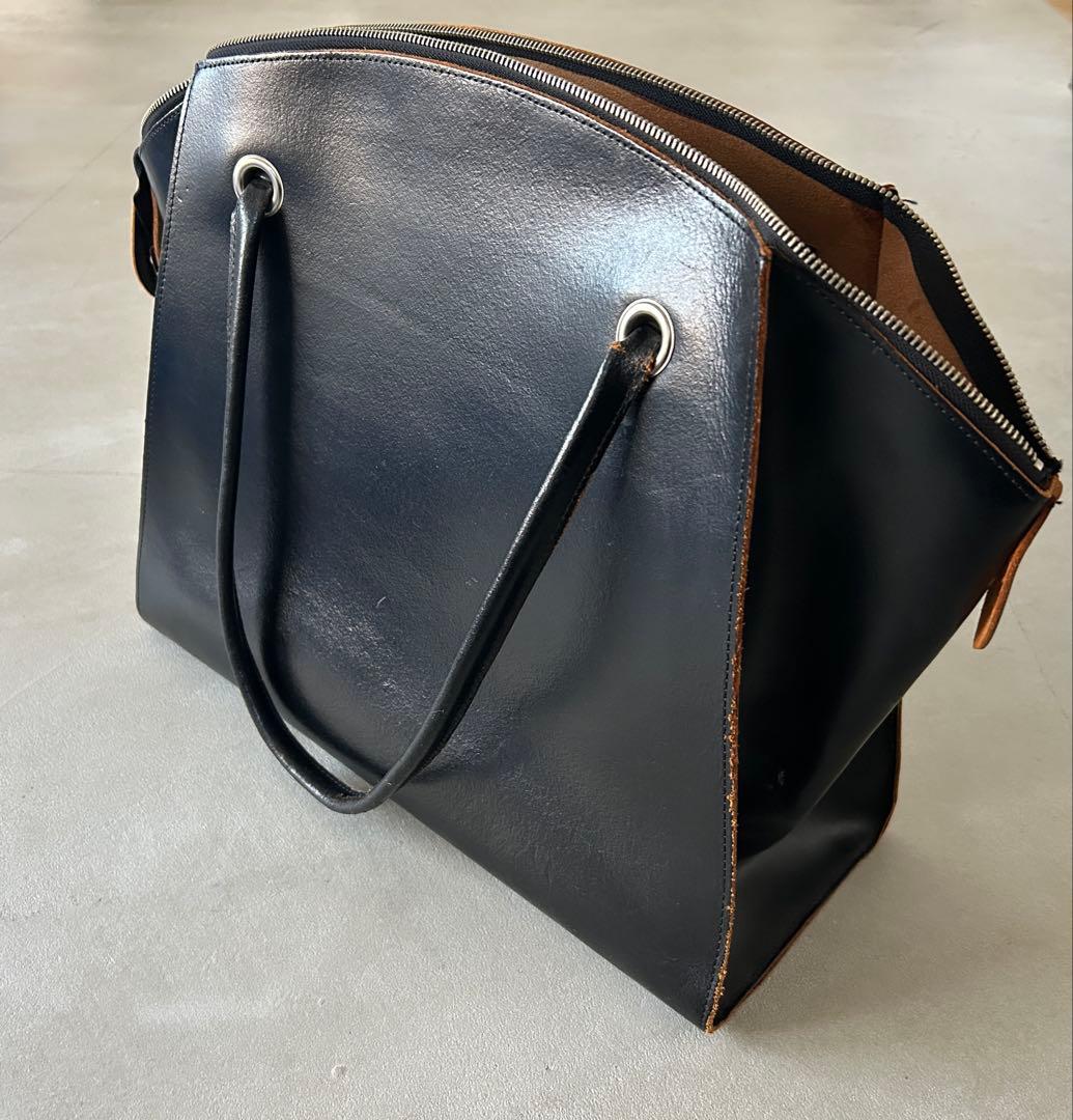 コムデギャルソン　ブラックレザー　ドクターバック　黒　本革