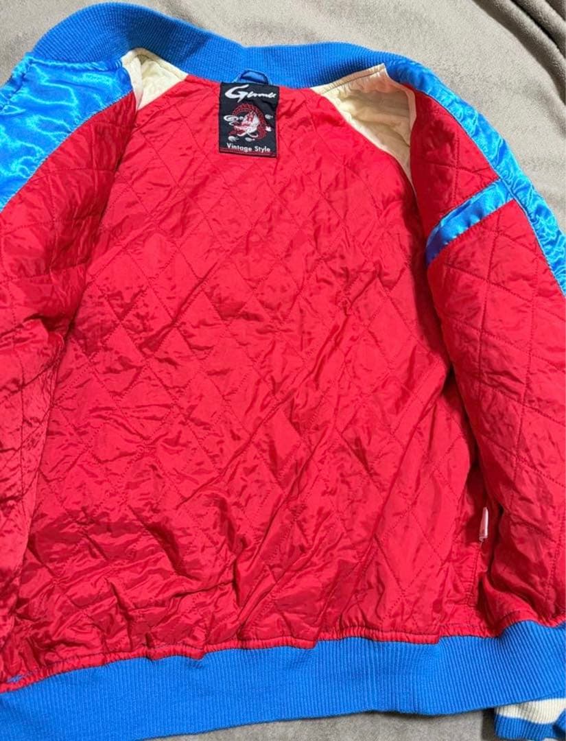 GUMU vintage 虎 鷲 日本限定 スカジャン サテン unisex