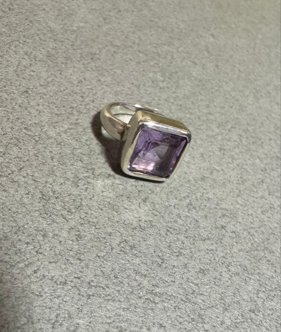 アガット agete アメジストリング　シルバー