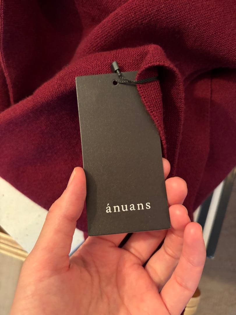 anuans アニュアンス　フレアーミニニットワンピース　未使用