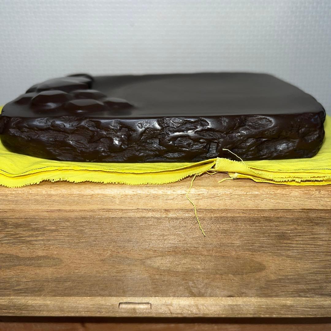 ⭕️赤間硯　名工　堀尾卓司　みのり文研　新品美品　希少　特殊硯　女性好み