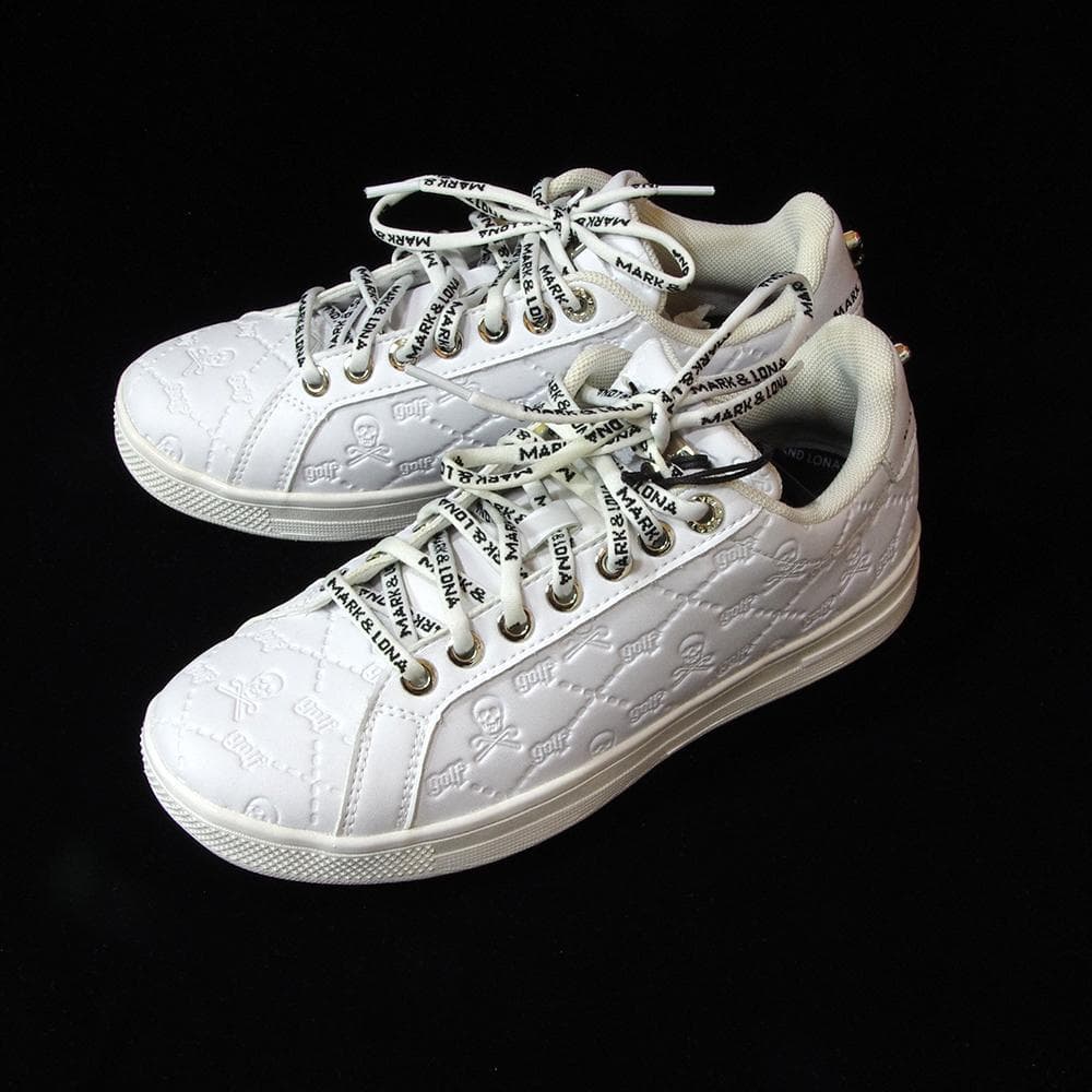 MARK&LONA マークアンドロナ エンボスキルトスカルスニーカー23.0