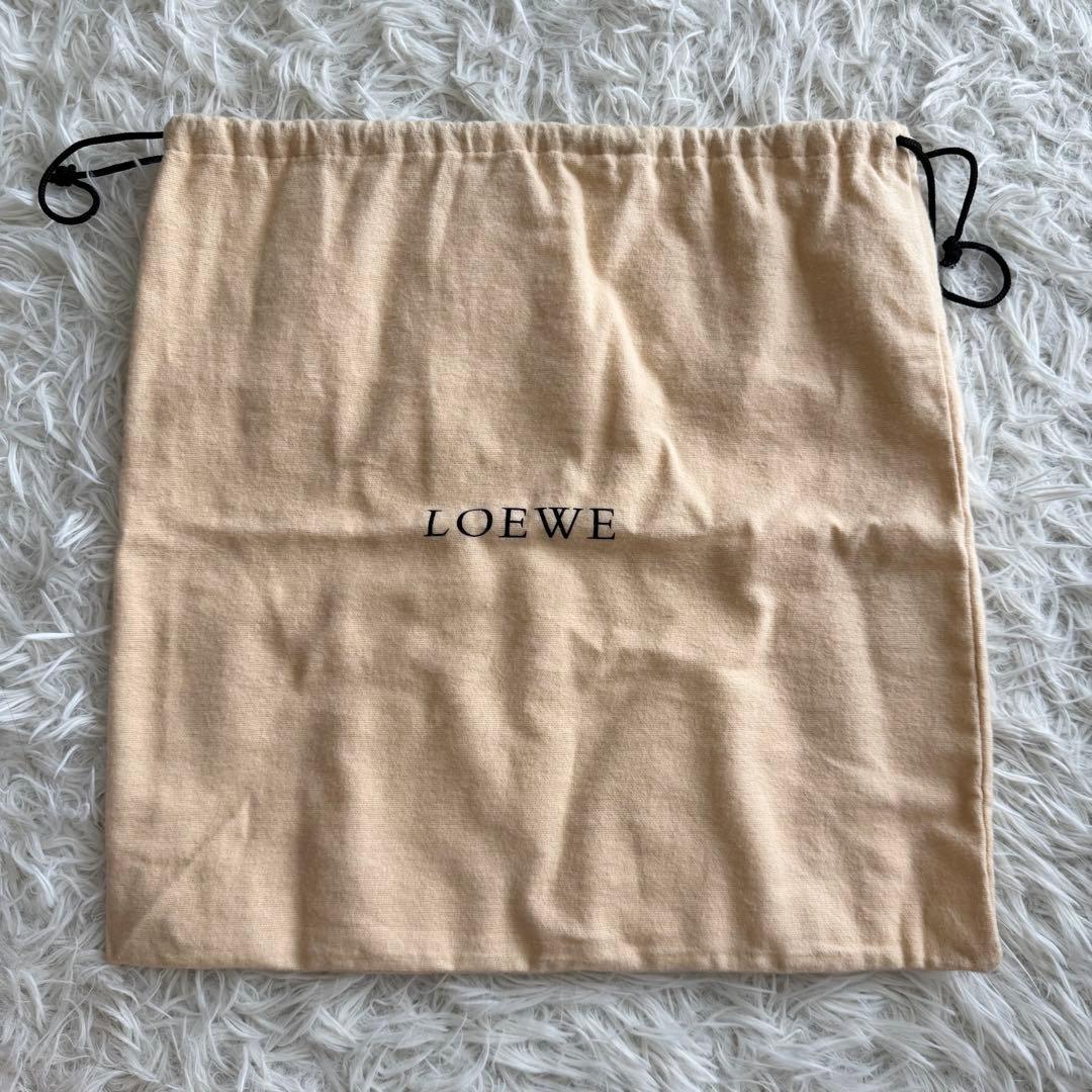 【ロエベ】フォーマル　ハンドバッグ　黒　シープスキン　冠婚葬祭　保存袋