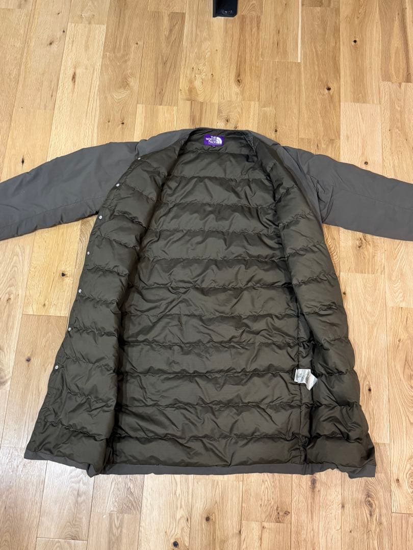 THE NORTH FACE ロングダウンコート パープルレーベル ダークグレー