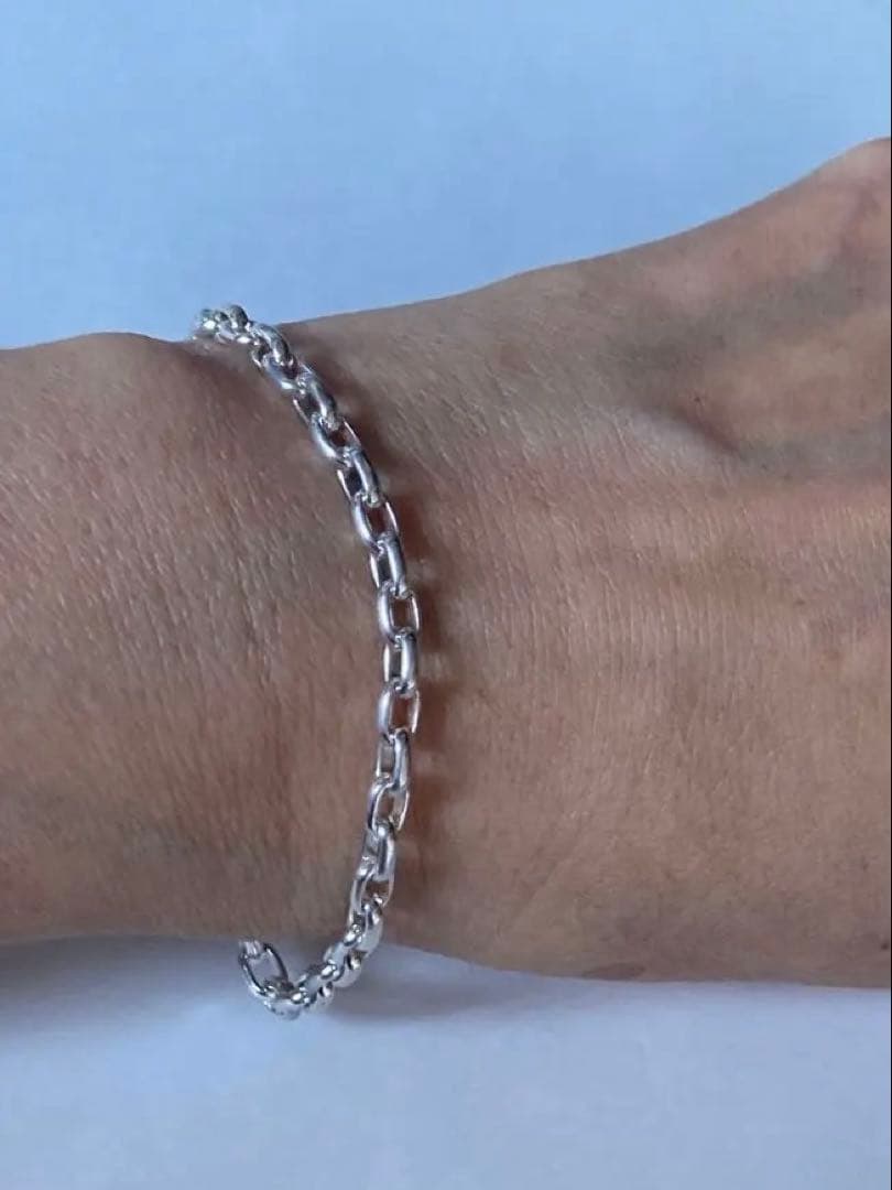 silver925ブレスレット長小豆