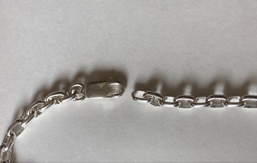 silver925ブレスレット長小豆