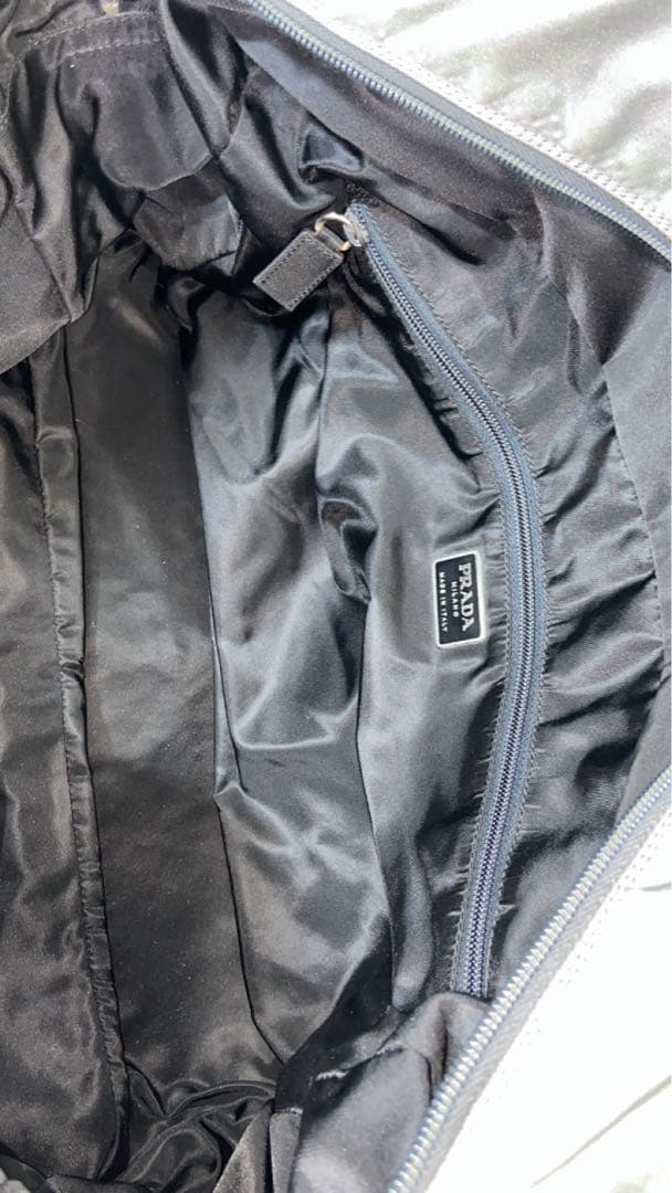 焼く PRADA スポーツ　ボストンバッグ　ナイロン　大容量　カーキ　グレー