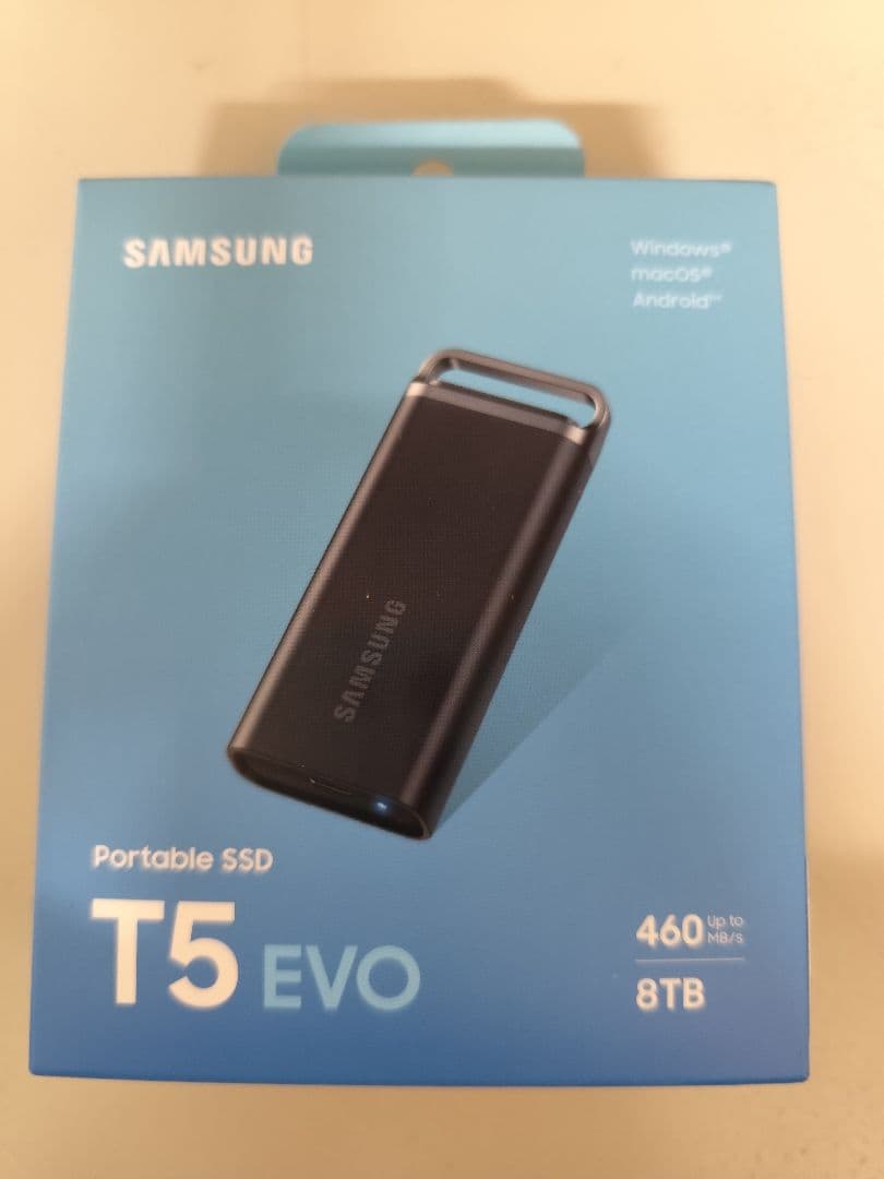 【新品未開封】サムスン8TBSSD T5 EVO MU-PH8T0S-IT/EC