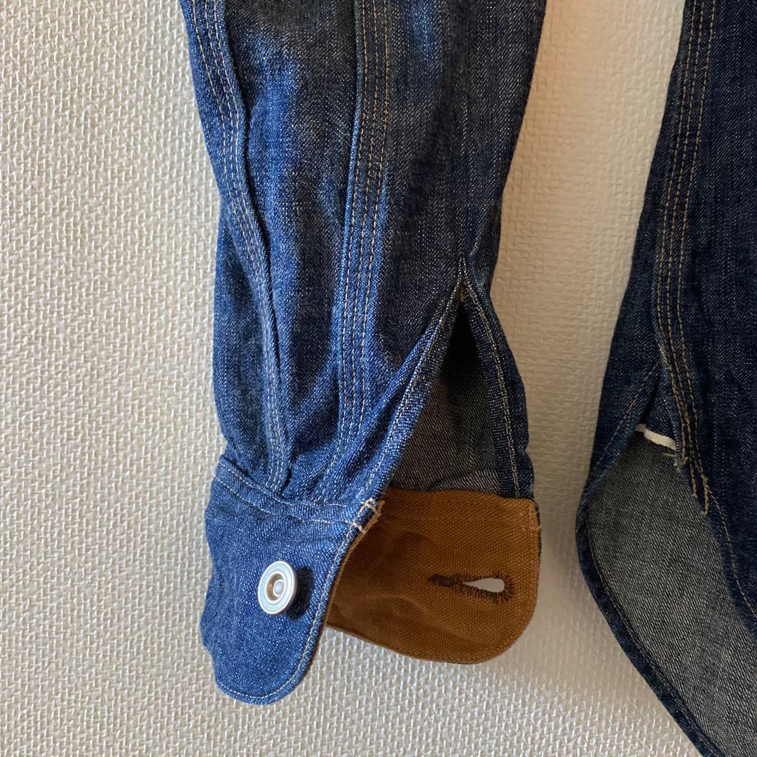 釣*中様 【美品】DELUXEWARE デニムシャツ　 L アメカジ