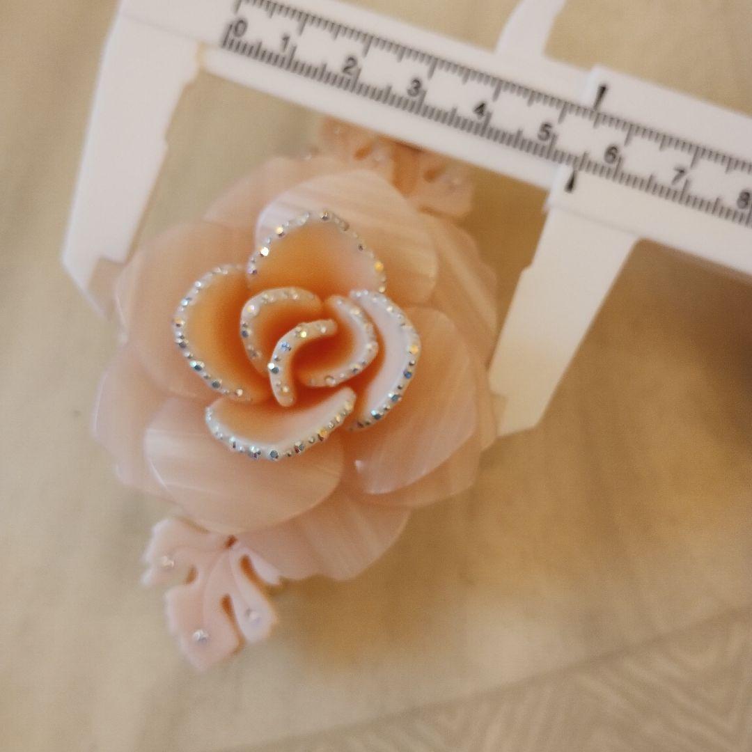 kaokao アレクサンドルドゥパリ 薔薇バレッタ＆高級レッキス薔薇ファー