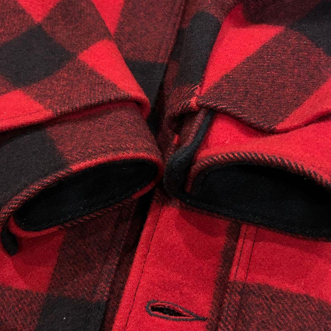 【極美品】FILSON マッキーノクルーザー　40　チェック　レッド　アメリカ製