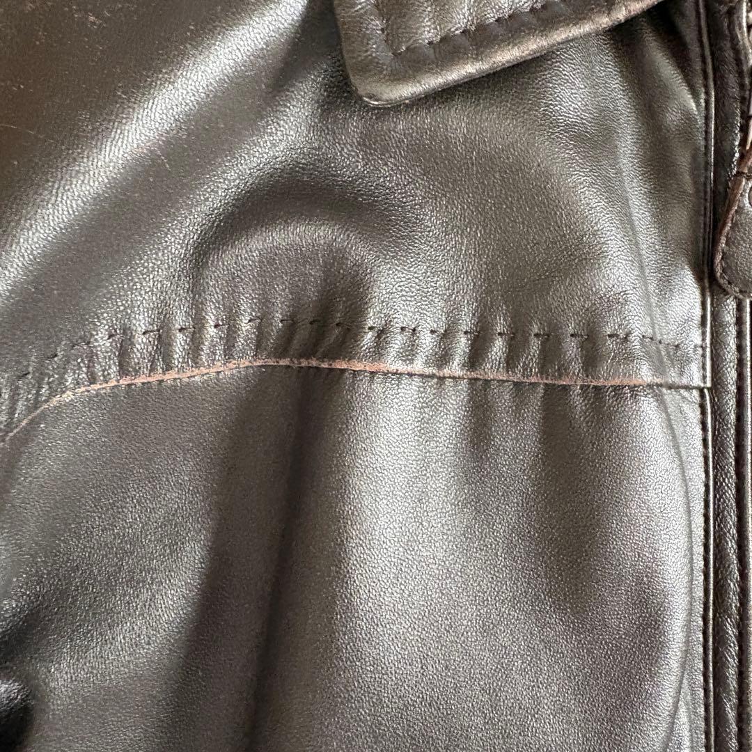 CHAPS RALPH LAUREN レザージャケット L ブラウン