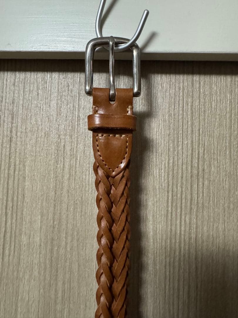 ホワイトハウスコックス レザーメッシュベルト32