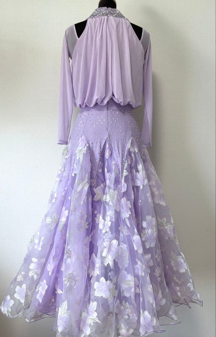 社交ダンスワンピース　社交ダンスドレス　パーティワンピース　ソシアルダンス