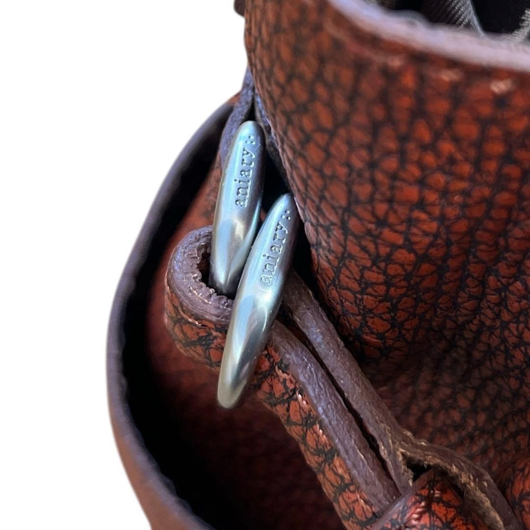 【未使用】超高級　aniary アニアリ レザートートバッグ 大容量　ブラウン