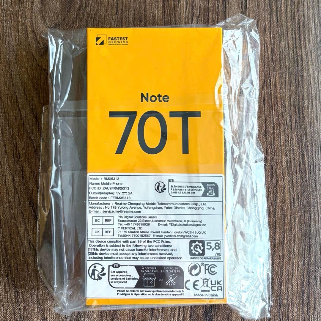 realme Note 70T 本体 4GB+64gb