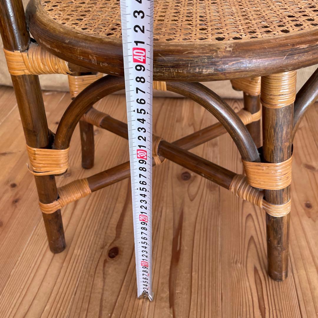 ラタン製 レトロアンティーク　椅子