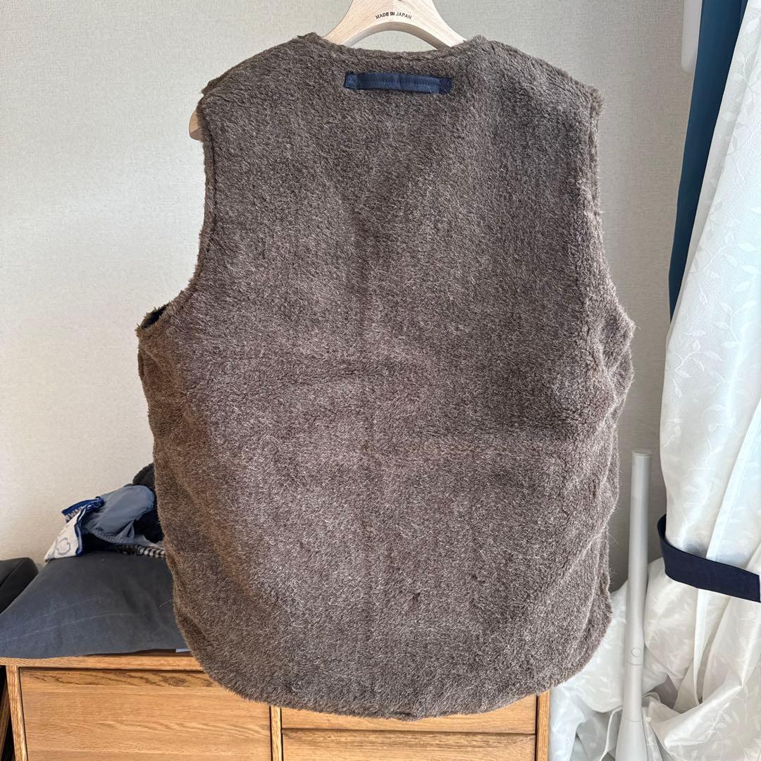 Nigel Cabourn N-1 アルパカウールボア リバーシブルデッキベスト