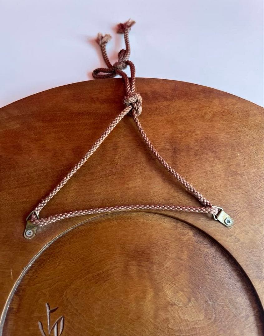 日光彫 アートパネル　迎清臣　民芸　工芸　昭和レトロ　迎刀　ジャパニーズモダン