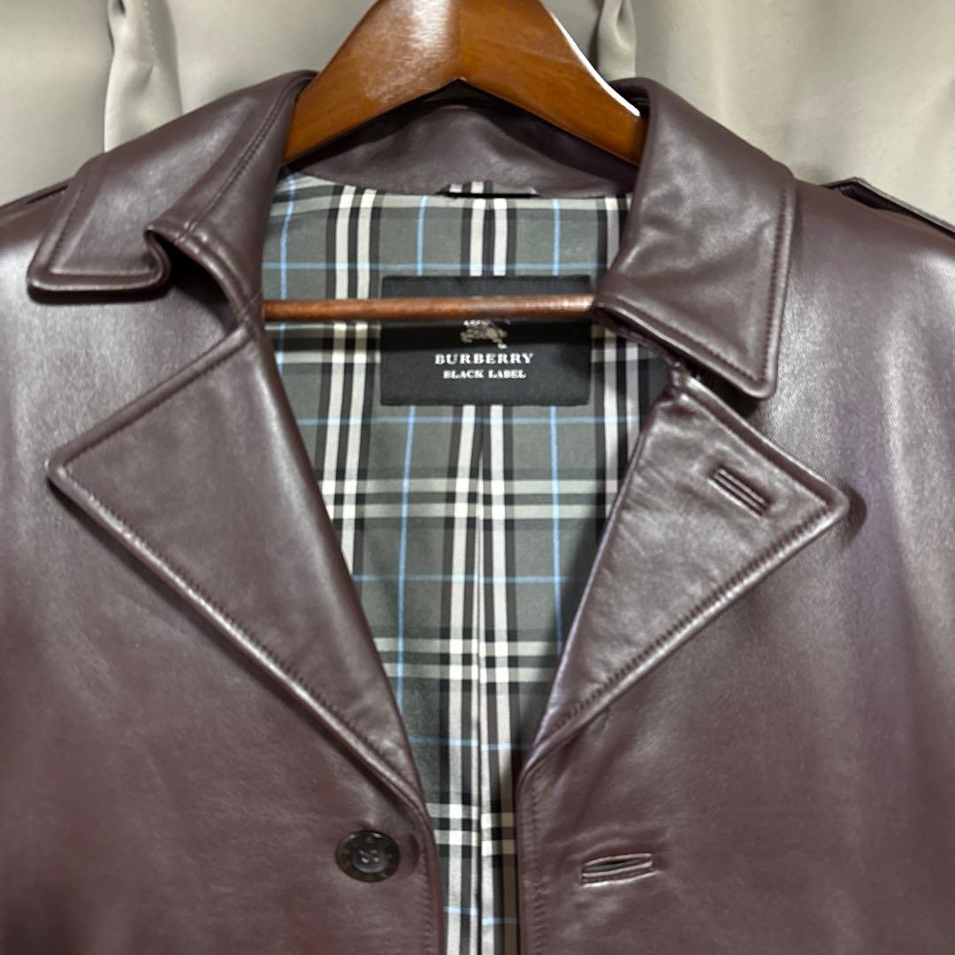 バーバリー　レザー　トレンチコート　キムタク