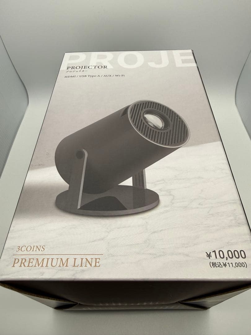 3COINS プロジェクター Android11搭載 天井投影可 付属品完備