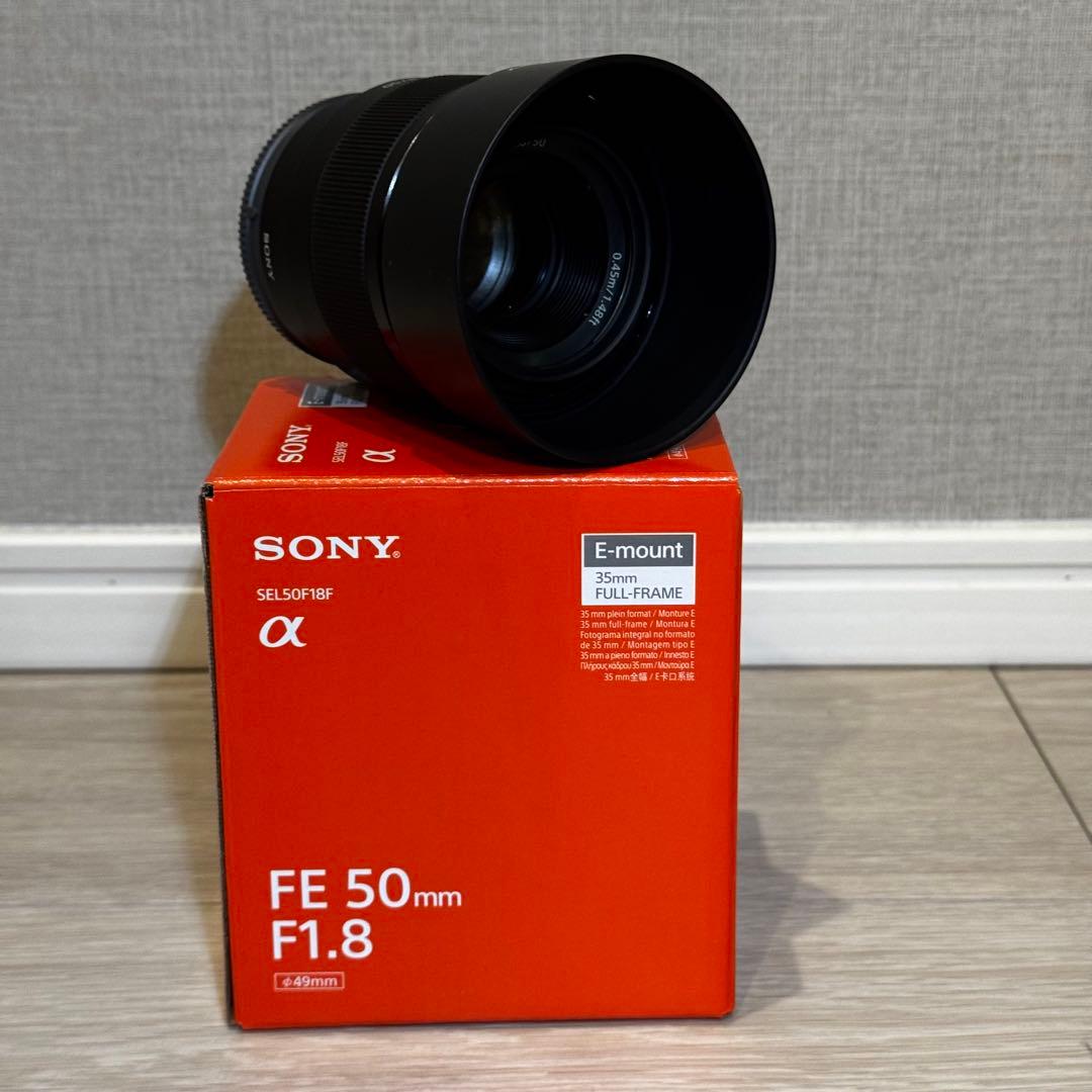 SONY FE 50mm F1.8 単焦点レンズ 美品、おまけ付き