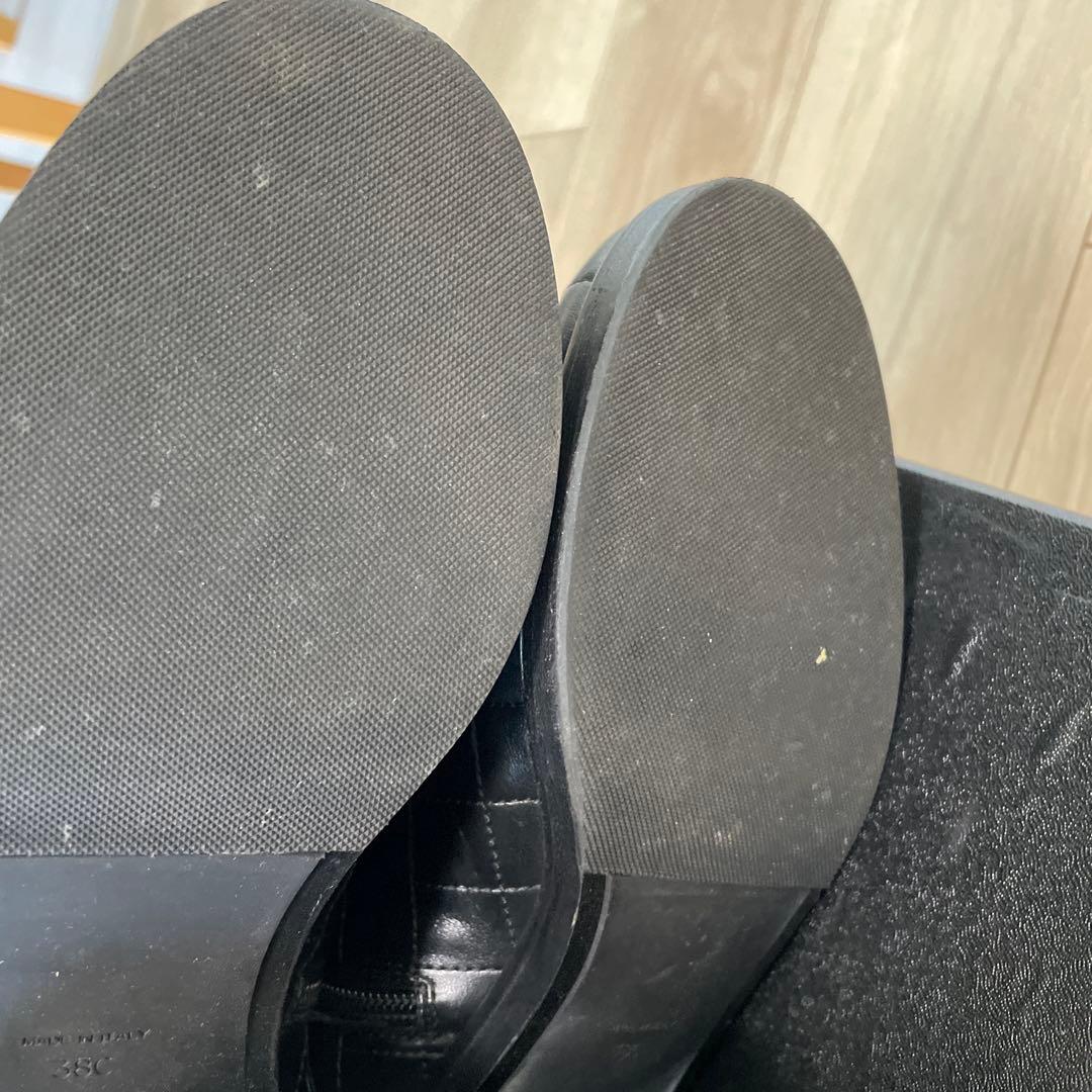 シャネル　黒　38 レザー