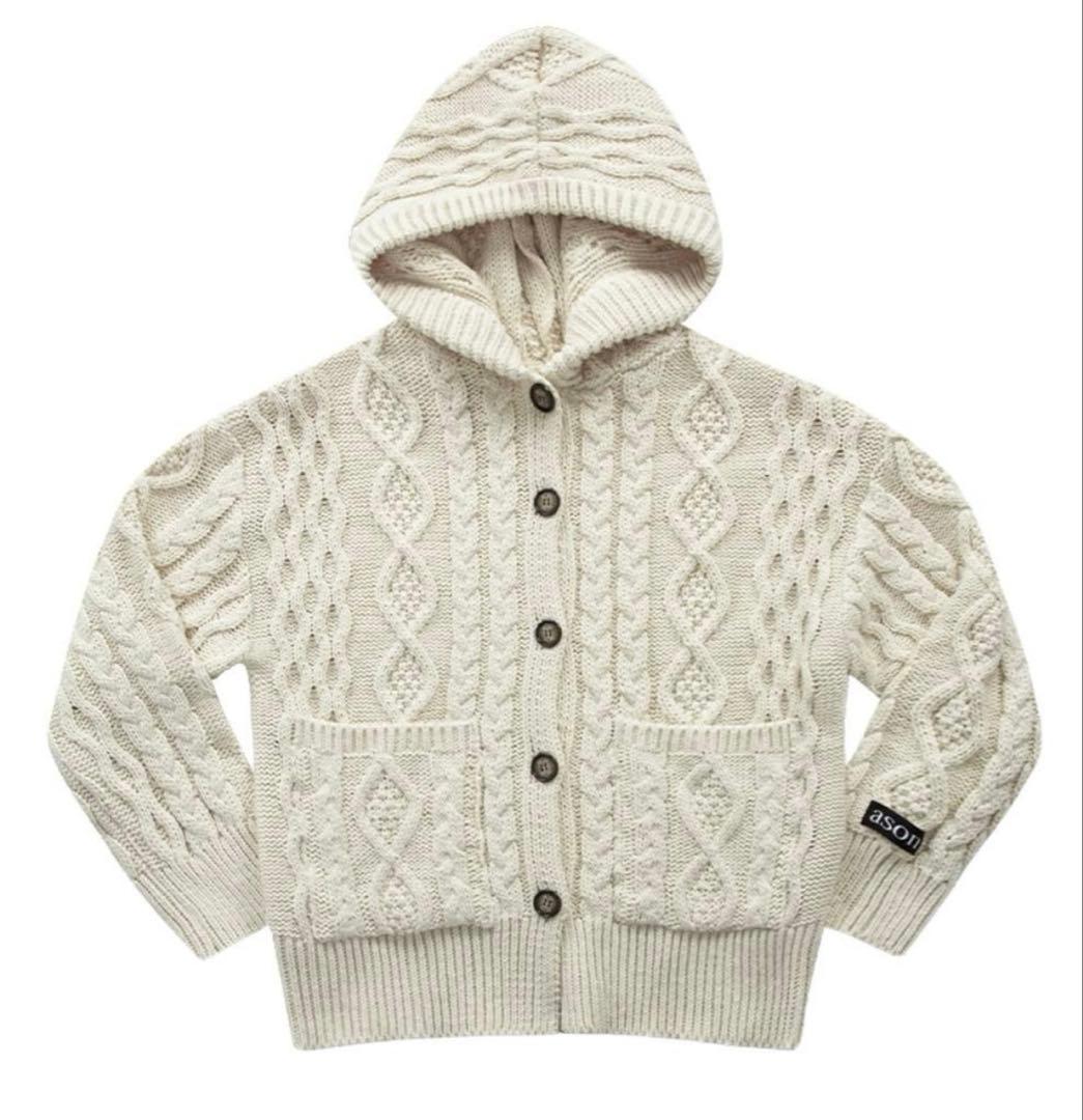 ason ELO TWISTED HOOD CARDIGAN カーディガン