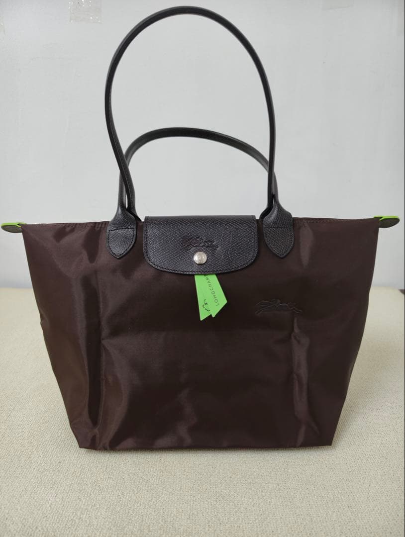 ロンシャン ル プリアージュ グリーンライン肩掛けL 最新色ラテ