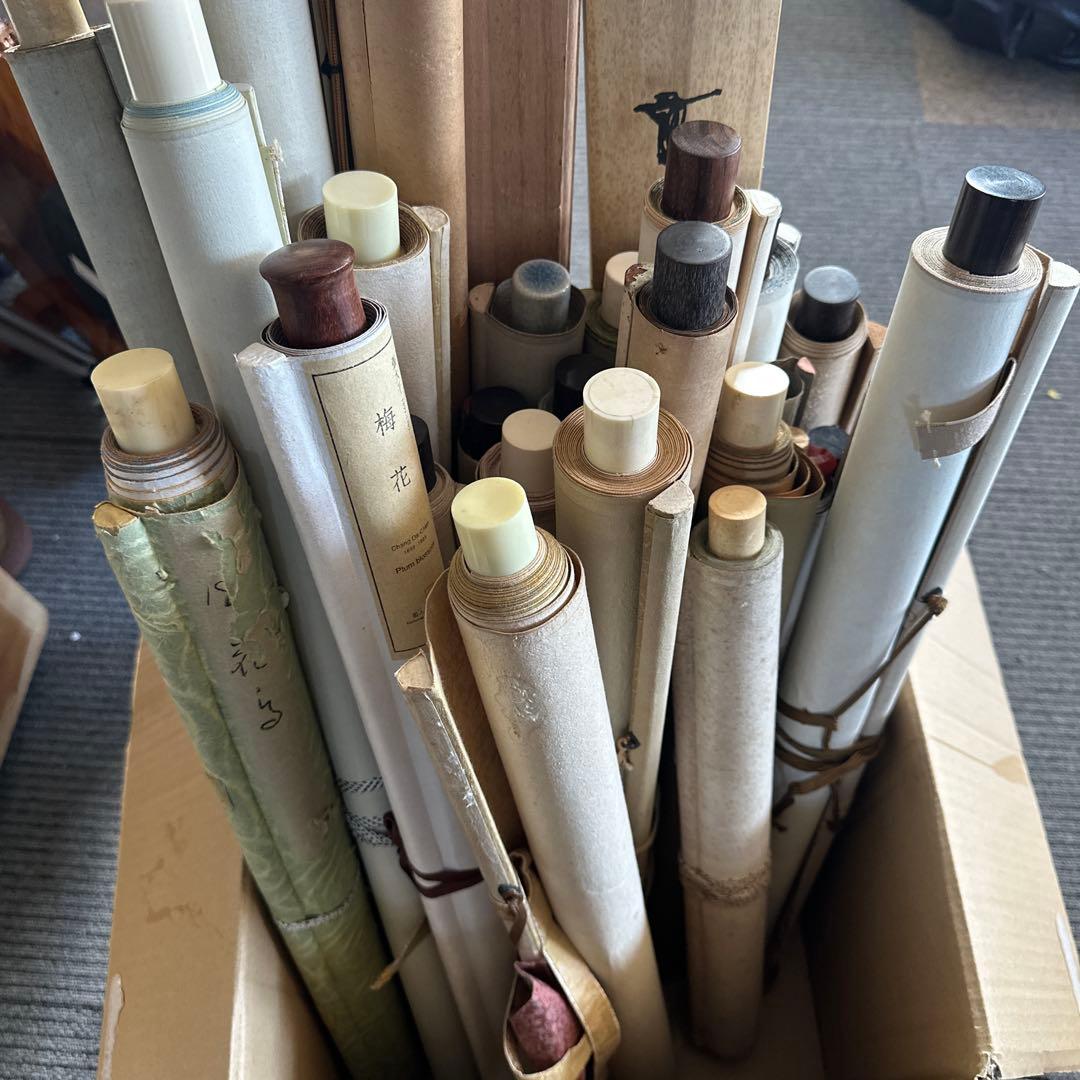 掛軸，掛け軸 ，漢字，畫，掛軸セット30点まとめ