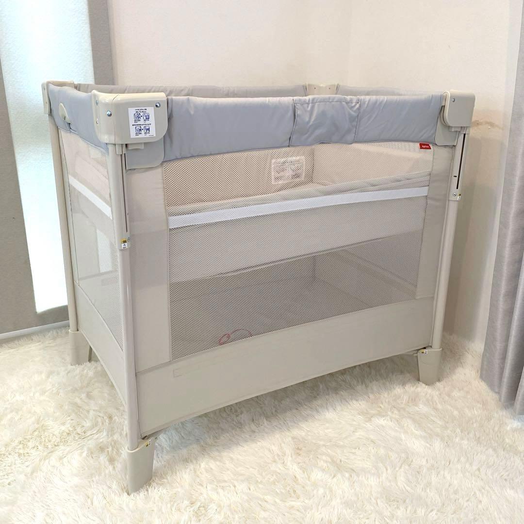 ✨未使用級✨アップリカ ココネルエアー AB ベビーベッド 折りたたみ 収納