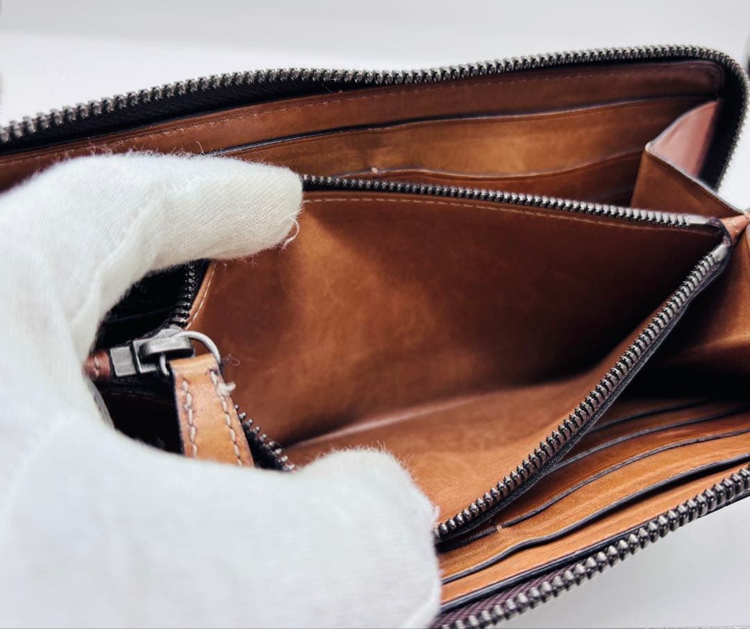 ベルルッティ 長財布ラウンドジップ カリグラフィー スクリット BER パティー