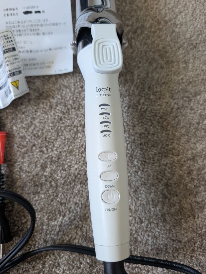 Repit コテ カールアイロン スクエアバー 40mm 保証書付き