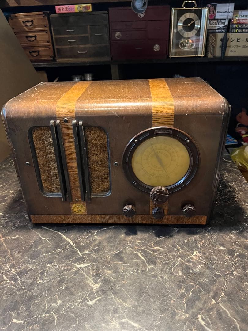 レトロラジオ、テレビアン、ベークライト、ラジオ、セルロイドラジオ、真空管ラジオ
