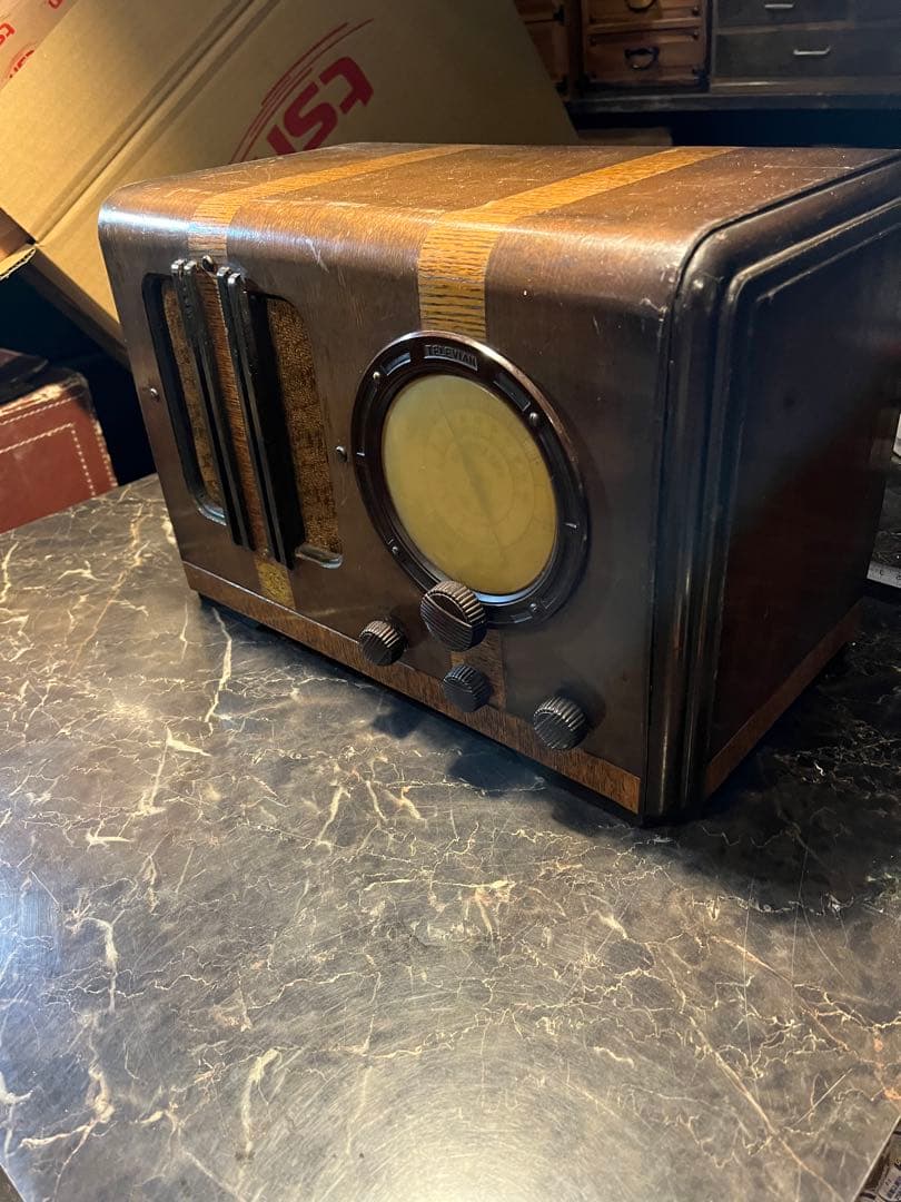 レトロラジオ、テレビアン、ベークライト、ラジオ、セルロイドラジオ、真空管ラジオ